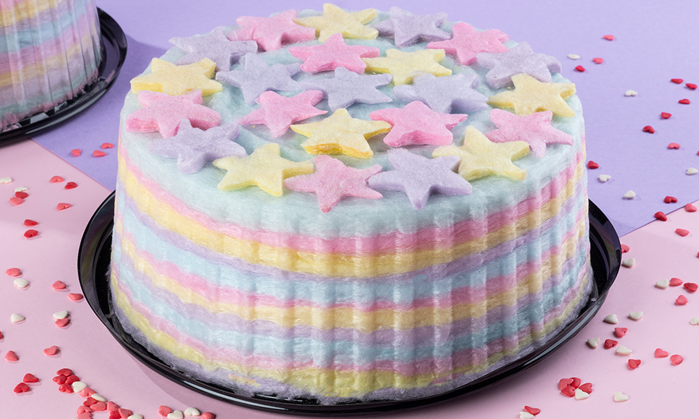 cotton candy cake  20-25 piece