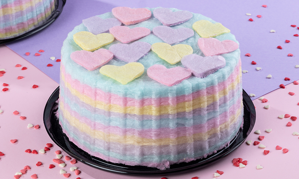 cotton candy cake 10-15 pieces